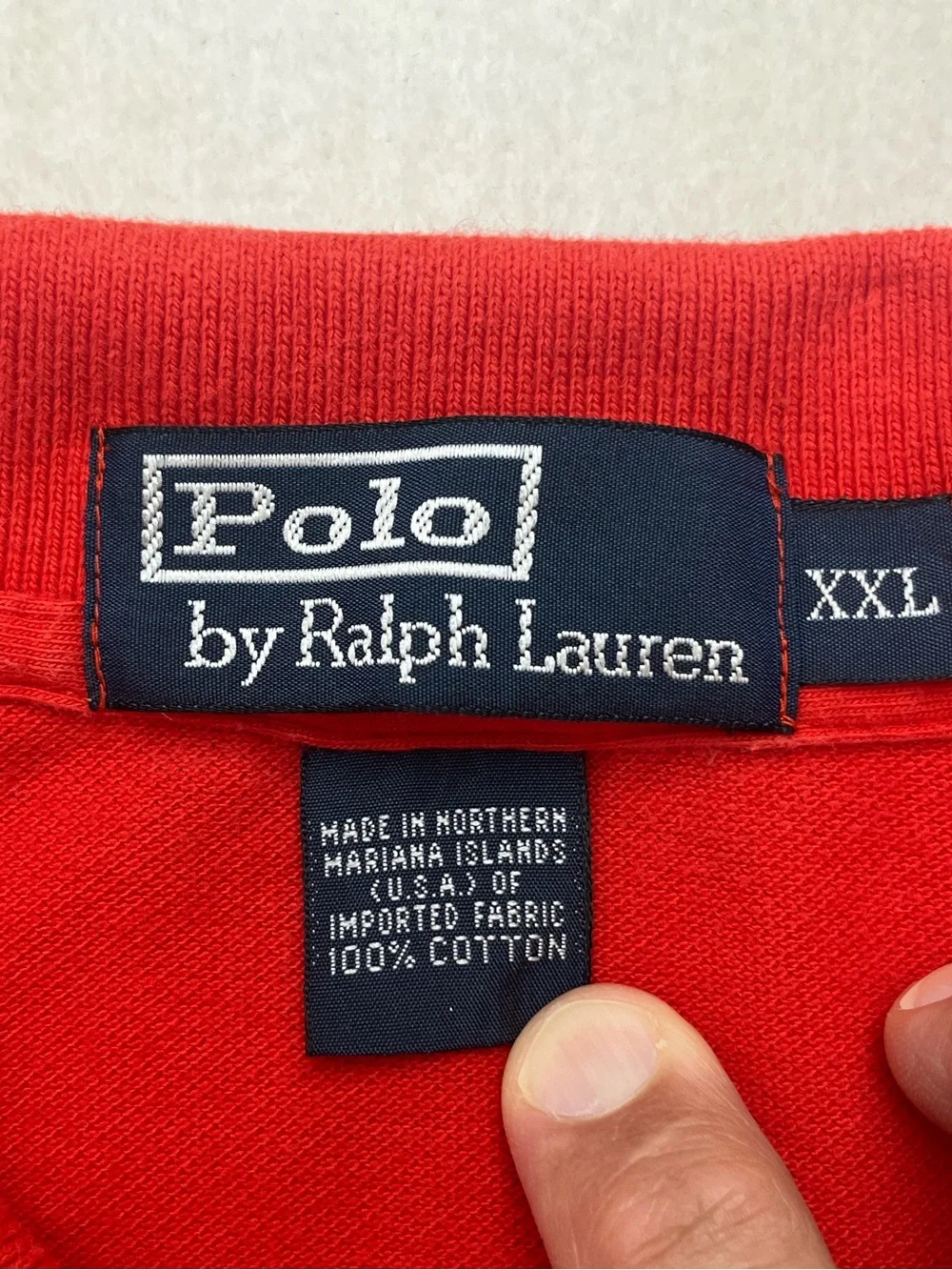 Polo Ralph Lauren Mens Red Blue Pony Pique Short Sleeve Cotton Polo Shirt XXL